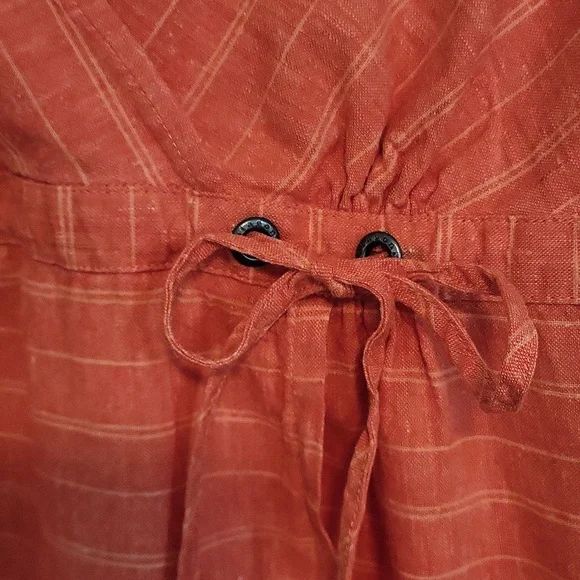 Patagonia Island Hemp/Organic Cotton Crossover Dress - Orange - 6 - Picture 3 of 8